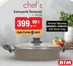 CHEF'S KARNIYARIK TENCERESİ 26 CM CHEF'S KARNIYARIK TENCERESİ 26 CM